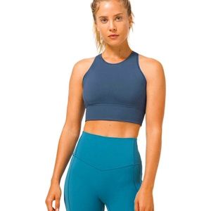 Ebb to Train Bra - Iron Blue, Size 4